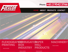 Tablet Screenshot of flexcor.com.au
